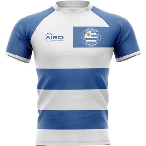 2022-2023 Uruguay Flag Concept Rugby Shirt - Adult Long Sleeve