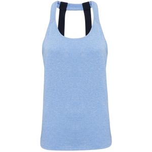 Tri Dri Vrouwen/Dames Dubbele Riem Terug Mouwloos Vest (XL) (Korenbloemmelange)