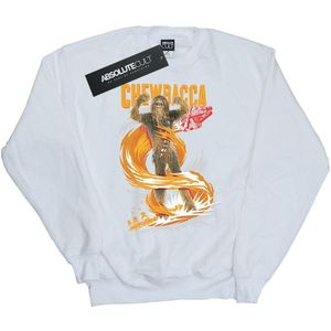 Star Wars Meisjes Chewbacca Gigantic Sweatshirt (128) (Wit)