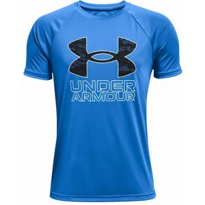 Kinder-T-Shirt met Korte Mouwen Under Armour Tech Hybrid Blauw Maat XL