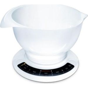 Soehnle 65054 Culina Pro Analoge Keukenweegschaal met Mengkom 2.5L Wit