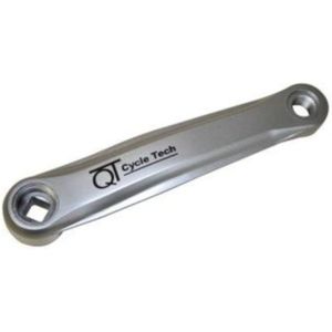 Qt cycle tech crank links staal kunstof grijs 170 mm 0702793