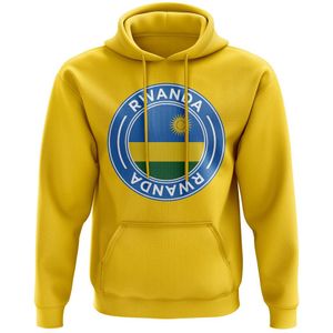 Rwanda Football Badge Hoodie (Yellow)