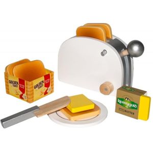 Tanner golden toast set, houten broodrooster incl. brood en boter