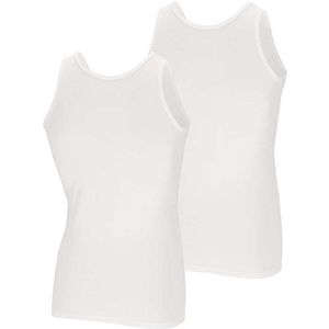 Bamboo - Hemden Heren - Onderhemd Heren - 2-pack - Wit - XXL - Tanktop Heren - Singlet Heren - Bamboe - Apollo