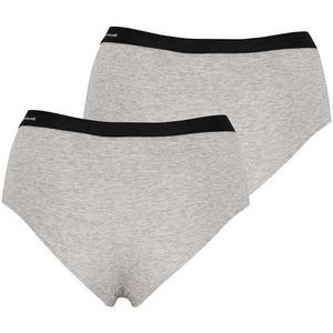 Apollo - Bamboe hipster dames - Grijs - Maat XL - 2-Pak - Dames ondergoed - Dames boxershorts