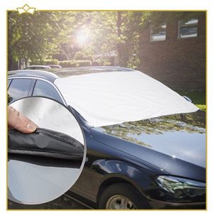 ATTREZZO® Premium magnetische Autoruit cover - anti vries scherm deken cover - UV weerkaatsing - 150x90 cm - Anti vorst - Houd uw auto koel of ijsvrij!