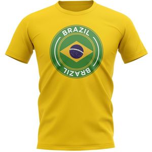 Brazil Football Badge T-Shirt (Yellow)