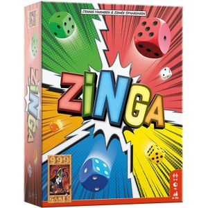 999 Games Zinga Dobbelspel - Geschikt voor 2-4 spelers vanaf 8 jaar - Rol, sla en win in dit vrolijke reactiespel!