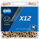 KMC ketting X12 gold/black 126s