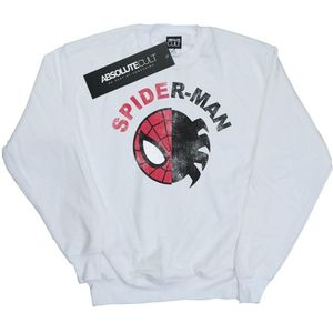 Marvel Jongens Spider-Man Classic Split Sweatshirt (116) (Wit)
