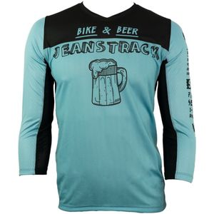 Bike&Beer sky blue technical (MTB) 3/4 sleeve T-shirt