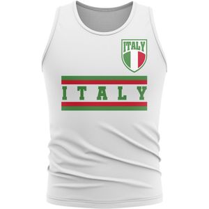 Italy Core Football Country Sleeveless Tee (White)