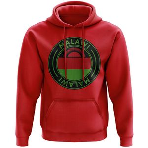 Malawi Football Badge Hoodie (Red)