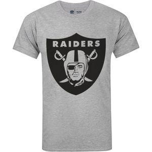 NFL Heren Las Vegas Raiders Logo T-shirt (XL) (Grijs)