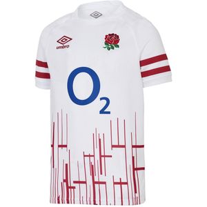 Engeland Rugby Childrens/Kids 22/23 Pro Umbro Home Jersey (128) (Wit/rood)