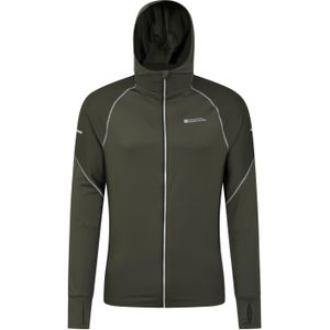 Mountain Warehouse Heren Control II Hardloop Hoodie (M) (Kaki Groen)