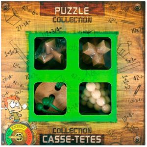 Houten Breinpuzzels Junior (4st) - Ideaal voor kinderen en fascinerend voor volwassenen