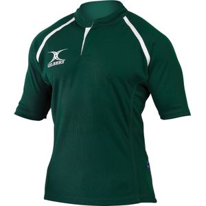 Gilbert Rugby Mens Xact Game Day Short Sleeved Rugby Shirt (XS) (Groen)