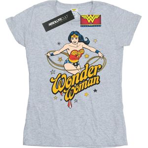 DC Comics Dames/Dames Wonder Woman Sterren Katoenen T-Shirt (XL) (Sportgrijs)