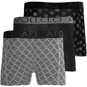 Apollo - Heren boxershort - Boxershort met print - Maat XL - Ondergoed heren - Heren boxershort pack - Boxershort multipack- 3-Pack