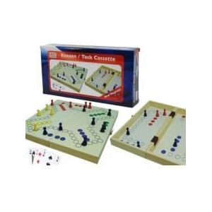 HOT - Keezen Reisspel Cassette | Houten, Magnetisch | Voor 4 en 2 spelers | Gratis verzending vanaf 50 Euro