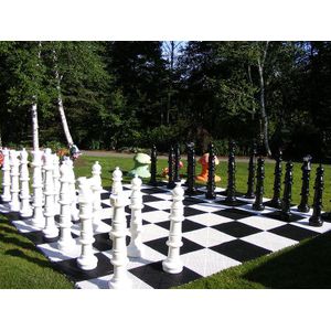 Rubber 100kg. schaakbord 490x490 cm. Slijtvast, Robuust  Top  Kwaliteit en Klasse