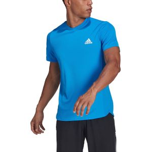 adidas - Designed 4 Movement Tee - Heren Blauwe Sportshirt - M