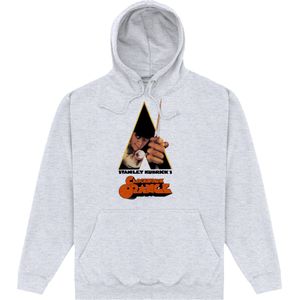 A Clockwork Orange Logo Hoodie voor volwassenen van Unisex (M) (Heide Grijs)