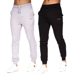 Crosshatch Heren Traymax Joggingbroek (Set van 2) (XL) (Zwart/Grijze Marl)