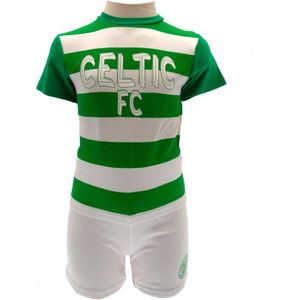 Celtic FC Set baby t-shirt en broekjes (6-9 Monate) (Wit/Groen)
