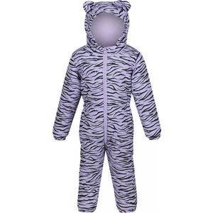 Regatta Kinder/Kinderen Penrose Zebra Print Puddle Suit (104) (Viooltje)