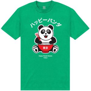 TORC Unisex Happy Panda T-shirt voor volwassenen (S) (Keltisch Groen)