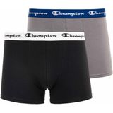 Champion Heren Boxershort 2-Pack Zwart-Grijs 2XL Katoen