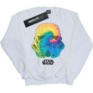 Star Wars Dames/Dames Stormtrooper Jupiter Helm Sweatshirt (XXL) (Wit)