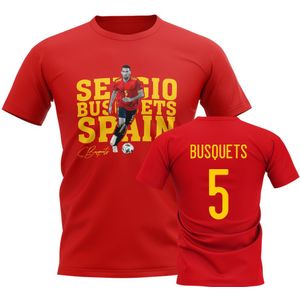 Sergio Busquets Spain Player Tee (Red)