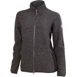 Ivanhoe vest Mila FZ voor dames van wol - Graphite Marl - Grijs