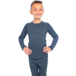 Thermo broek/shirt kids - Set - Antraciet - 104/110