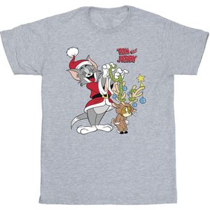 Tom & Jerry Girls Christmas Reindeer Cotton T-Shirt