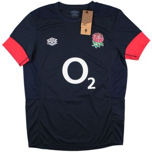 2023-2024 England Rugby Relaxed Training Shirt (Navy Blazer)