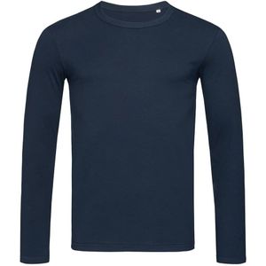 Stedman - Heren Stars Morgan Lange Mouwen T-Shirt (M) (Donkerblauw)