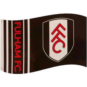 Fulham FC Crest Vlag  (Rood/zwart/wit)