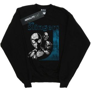 Marvel Meisjes Spider-Man Web Slingers Sweatshirt (128) (Zwart)