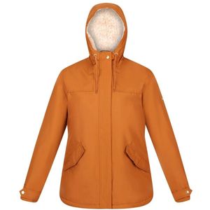 Regatta Dames/Dames Bria Faux Fur Lined Waterproof Jacket (46 DE) (Koperen amandel)