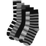 Apollo - Katoenen herensokken - Multi Zwart - 39/42 - 10-Pak - Voordeelpak sokken - Heren sokken - Sokken 43 46