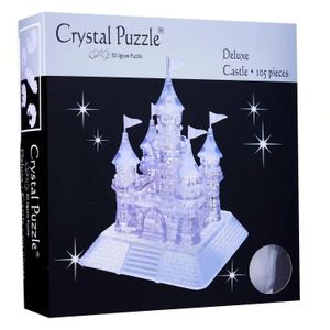 Chrystal Puzzel van een kasteel transparant- 105 stukjes