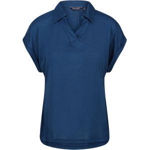 Regatta Dames/Dames Lupine T-shirt met kraagje (34 DE) (Blauw Opaal)