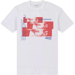 Apoh Unisex volwassenen De sterren Vincent Van Gogh T-Shirt (4XL) (Wit)