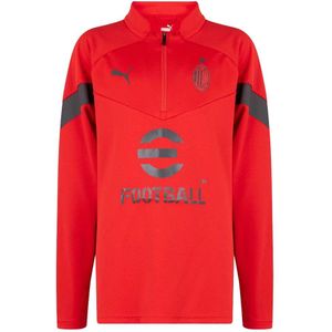 2022-2023 AC Milan Half Zip Training Top (Red) - Kids