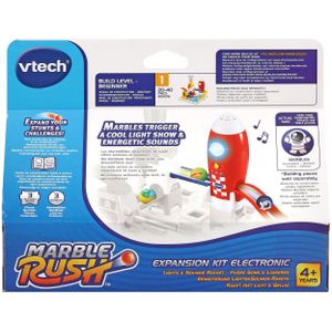 Knikkerset Vtech Marble Rush - Expansion Kit Electronic - Raket Circuit Baan met Hellingen 3 Onderdelen + 4 Jaar